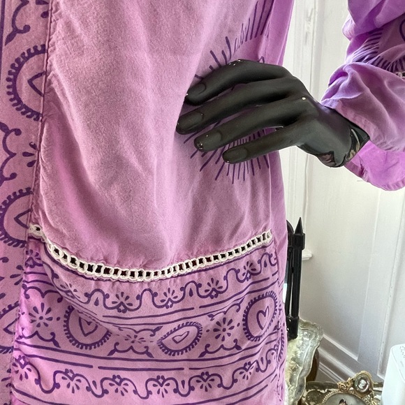 Welcome to love club Lavender duster short kimono - Picture 2 of 5